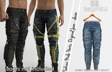 Sekani Male Cargo Pants Original Jeans - Denim - Signature Gianni, Belleza Jake , Legacy - FashionNatic
