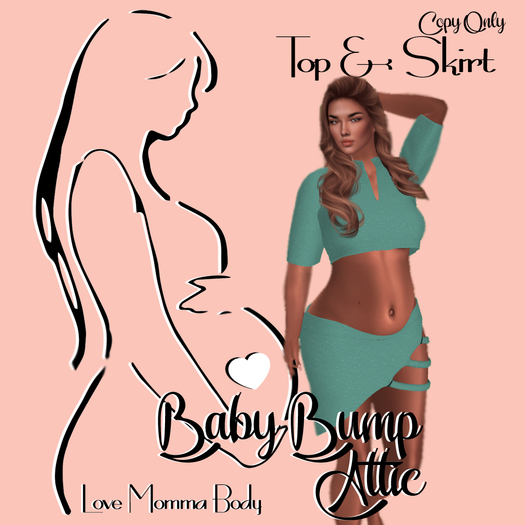 *BBA*TOP AND SKIRT MOMMA+BODY
