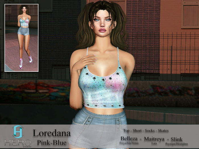 HERO - Loredana Outfit Pink-Blue