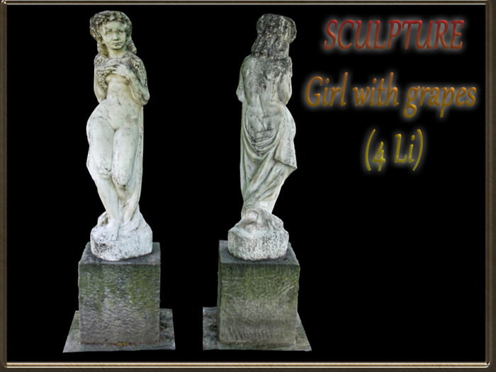 SCULPTURE - Girl with grapes (4 Li) Full Perm