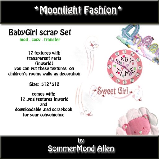 *MF* BabyGirlScrapSet