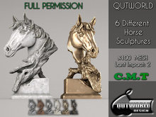 .::QUTWORLD 6 Different Horse Sculptures::.FP