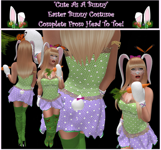 EASTER BUNNY PURPLE SKIRT MAITREYA SLINK