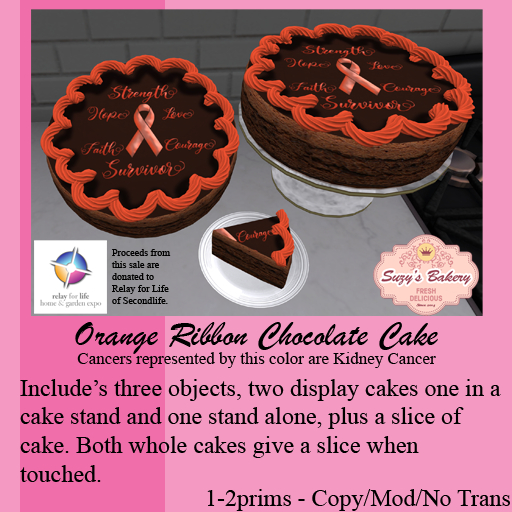 ~*SB*~ Orange Ribbon Chocolate Cake