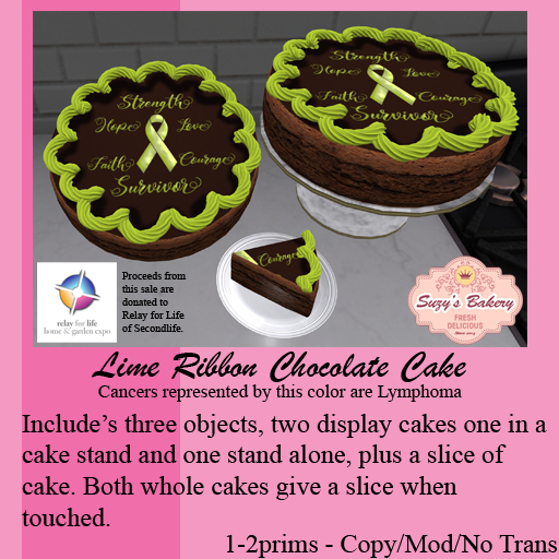 ~*SB*~ Lime Ribbon Chocolate Cake