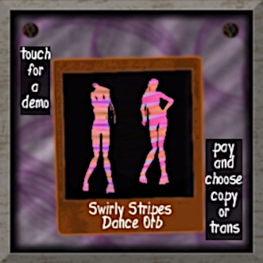 Swirly Stripes Dance Orb