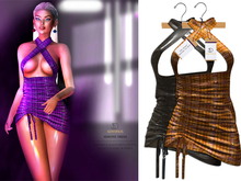 SENTINUS - Simone Dress BLACK-BROWN