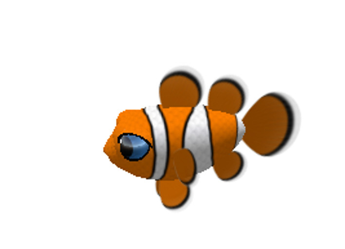 (7S) Uncommon Fish: Orange Clownfish
