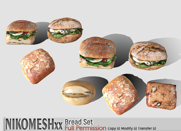 ::NIKOMESH::Full Permission Bread Set