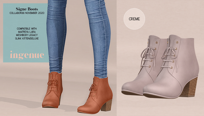 Ingenue :: Signe Boots :: Creme