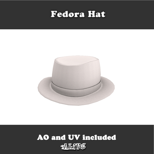Alive FULLPERM Fedora Hat