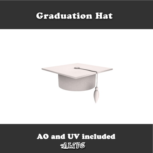 Alive FULLPERM Graduation Hat