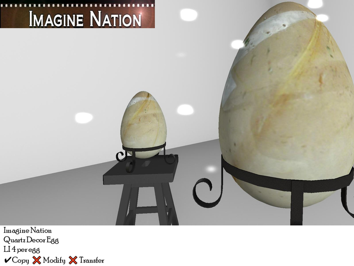 Golden Quartz Decor Egg