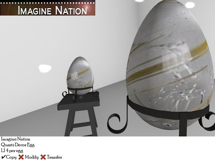 White Quartz Decor Egg