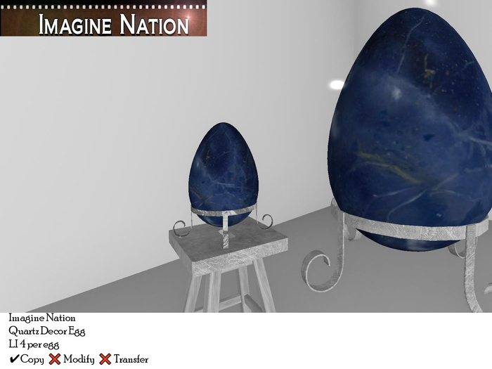 Blue Quartz Decor Egg