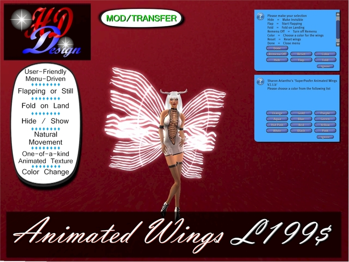 SuperPoofer Animated Wings