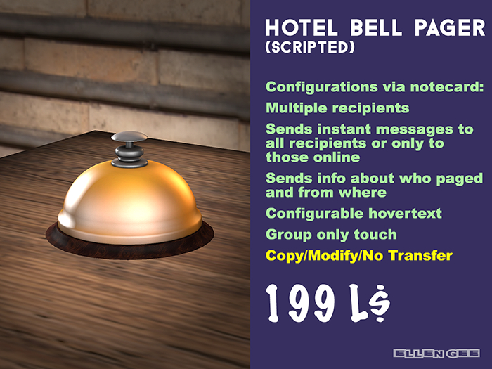 Hotel Bell Pager - page multiple staff at once!