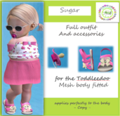 TOP SKIRT SUGAR***Little Croc****