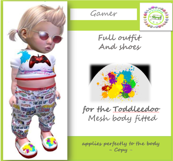 PANT TOP GAMER***Little Croc***