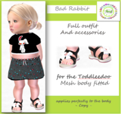 TOP SKIRT BAD RABBIT*** Little Croc***