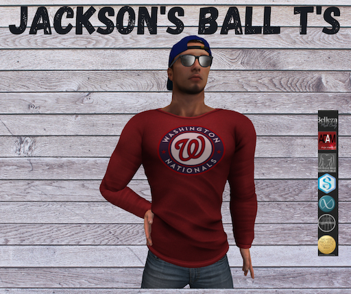  Baseball Shirt for Men Washington Red
