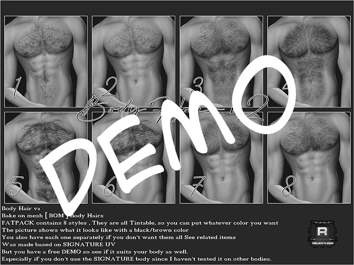 RELENTLESS Body Hair v2 -DEMO-