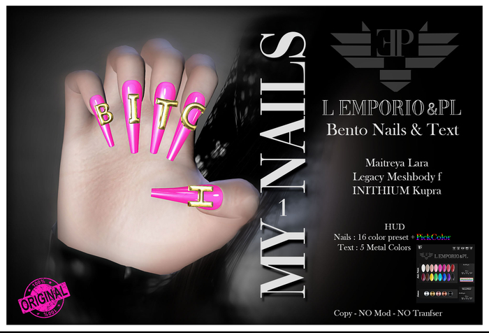 L'Emporio&PL::*My Nails 1 *::  Nail & Text