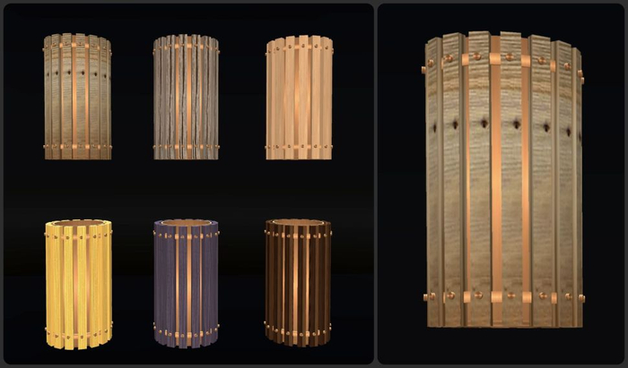 HoP Store Original Mesh - Trash bin OldWood Exclusive
