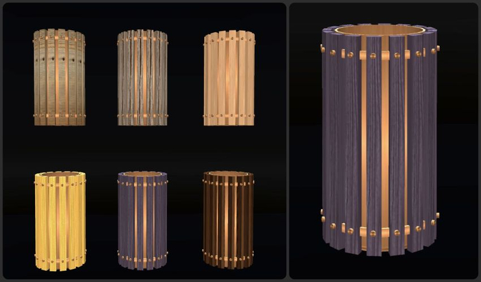 HoP Store Original Mesh - Trash bin Violette Exclusive