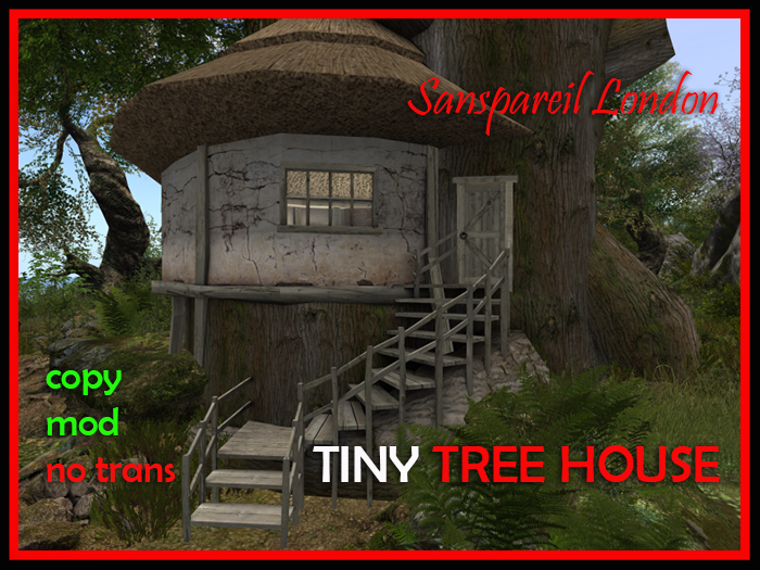 Boxed TINY Tree House Thatched 29LI - Petite size