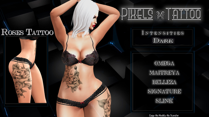PIXELS CREATION - ROSES TATTOO