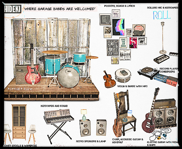 HIDEKI - WHERE GARAGE BANDS ARE WELCOMED FULL SET COMPLETE