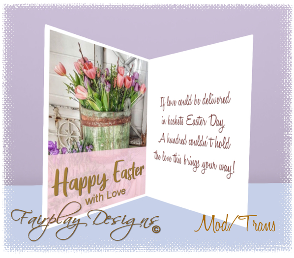 ~FDA~Sending Love Easter Card*TOUCH ME*