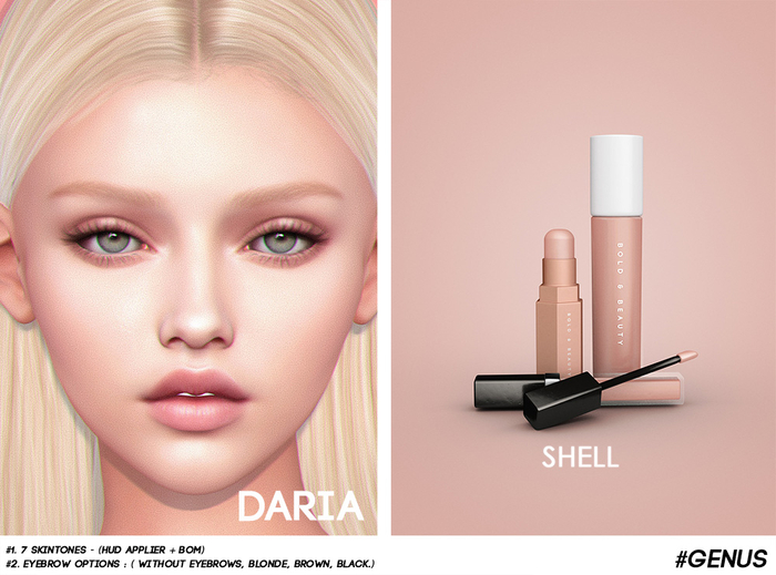 Bold & Beauty :: Daria (Genus App) - Shell.