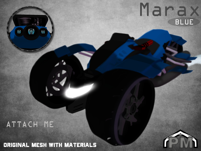 :PM: Cyberpunk Motorcycle Marax - Blue