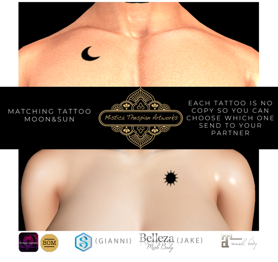 [MTA] Matching Tattoo - Sun&Moon (F+M) BOX