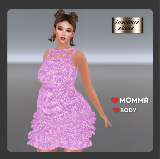 silk velvet dress purple for Love Momma & Body