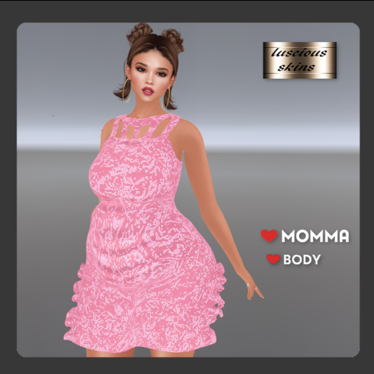 silk velvet dress pink for Love Momma & Body