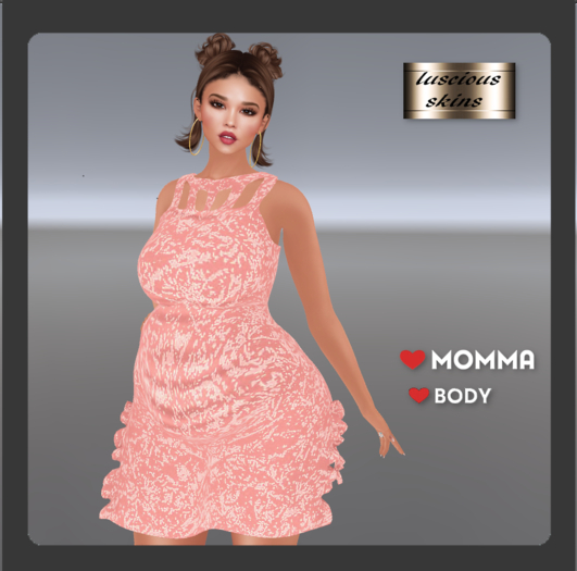silk velvet dress peach for Love Momma & Body
