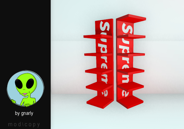 G/\/ARLY:: Ikea Shelf - Sup - Red