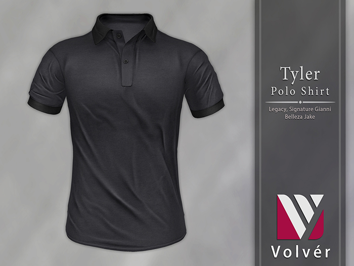 //Volver// Tyler Polo Shirt - Fortess Gray