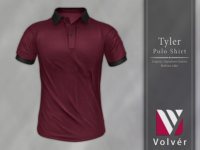 //Volver// Tyler Polo Shirt - Juneberry