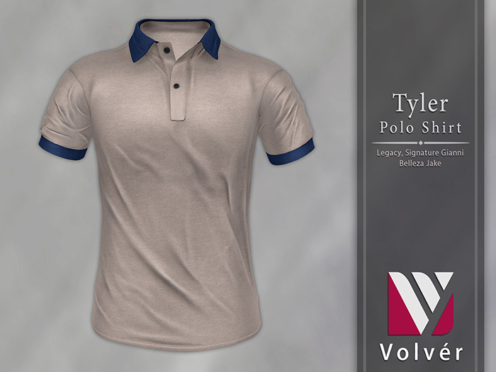 //Volver// Tyler Polo Shirt - Seashell