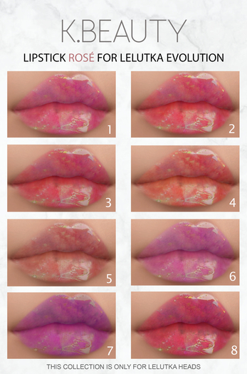 K.BEAUTY - ROSE LIPSTICK - LELUTKA EVOLUTION & EVO X