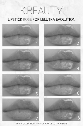 K.BEAUTY - ROSE DEMO LIPSTICK - LELUTKA EVO