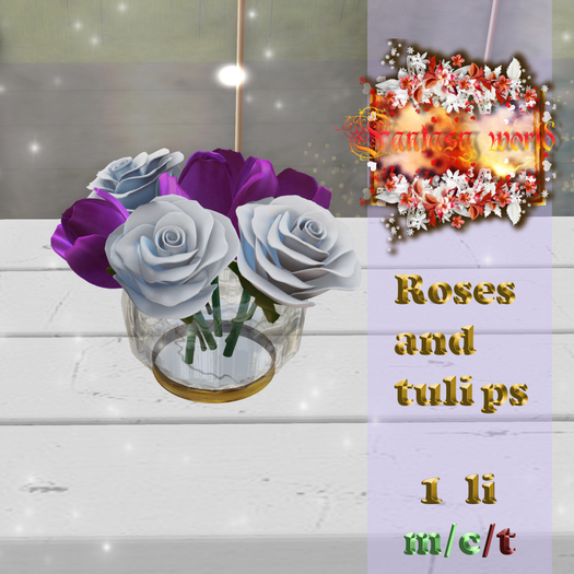 {Fantasy world} Roses and tulips 