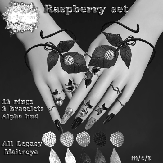 {Fantasy world} Raspberry rings [Legacy,Maitreya]DEMO