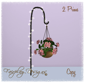 ~Hanging Pink Geranium on Garden Hook(Copy Only)