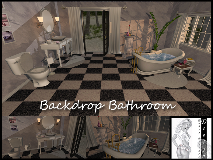 BB Design Backdrop Bathroom