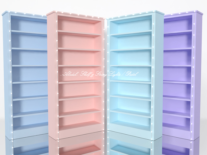 .:Abedul:. Shelf & String Lights / Pastel